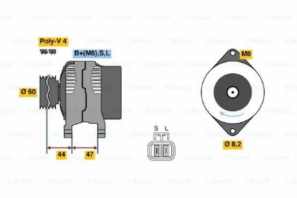 Alternator (0 986 045 941)