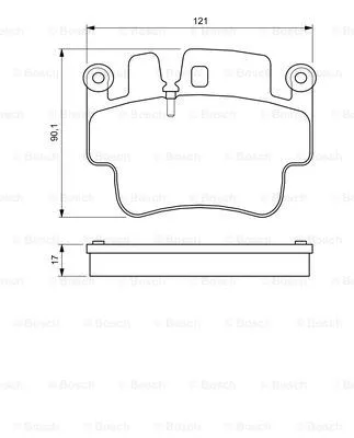 Brake Pad Set, disc brake (0 986 424 681)