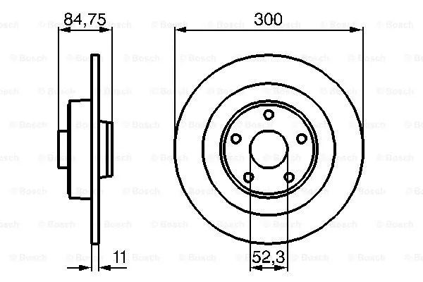 Brake Disc (0 986 479 083)