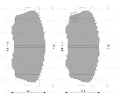 Brake Pad Set, disc brake (0 986 AB2 390)