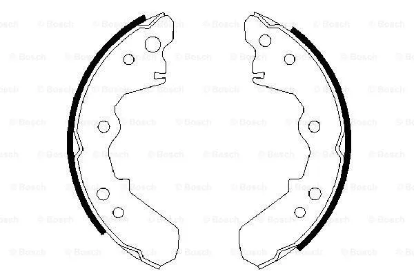Brake Shoe Set (0 986 487 376)