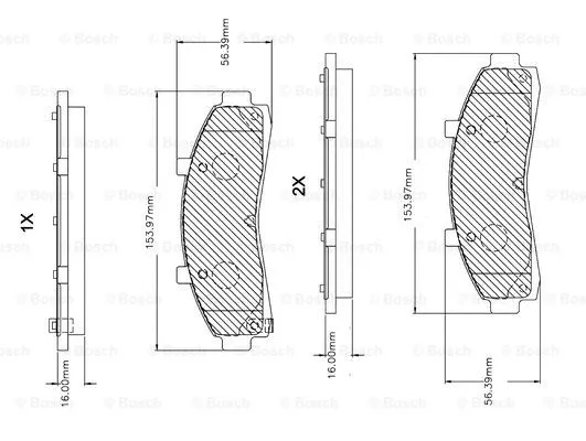 Brake Pad Set, disc brake (F 03B 150 255)