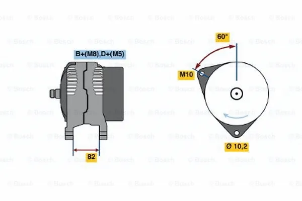Alternator (0 123 510 088)