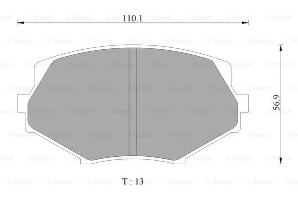 Brake Pad Set, disc brake (0 986 AB1 140)