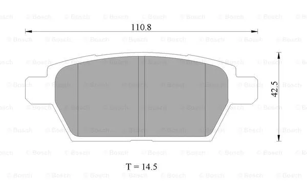 Brake Pad Set, disc brake (0 986 AB2 274)