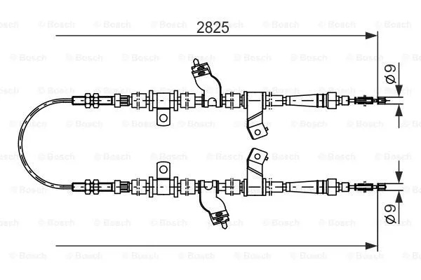 Cable Pull, parking brake (1 987 477 718)