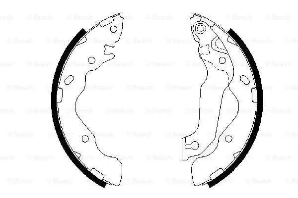 Brake Shoe Set (0 986 487 673)