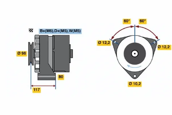 Alternator (9 120 080 112)