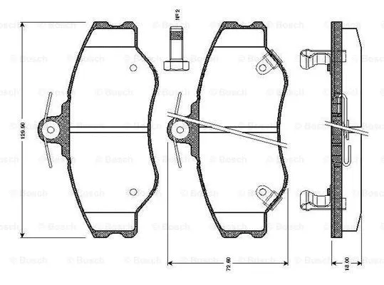 Brake Pad Set, disc brake (0 986 TB2 266)
