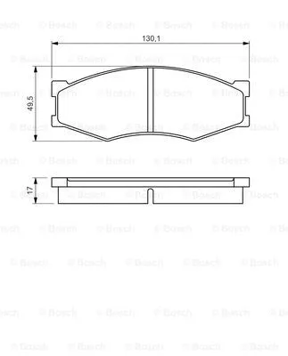 Brake Pad Set, disc brake (0 986 494 541)