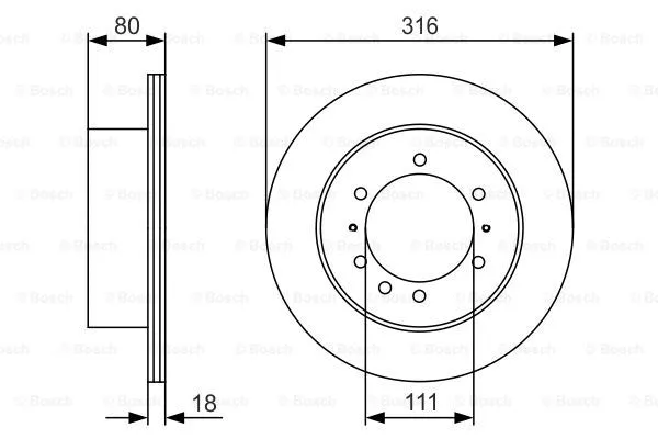 Brake Disc (0 986 479 S87)