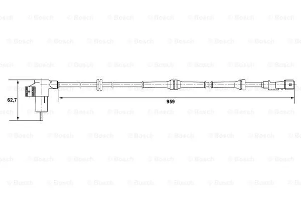 Sensor, wheel speed (0 265 006 659)