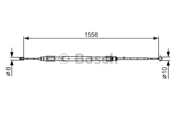 Cable Pull, parking brake (1 987 482 368)