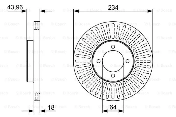 Brake Disc (0 986 479 V70)