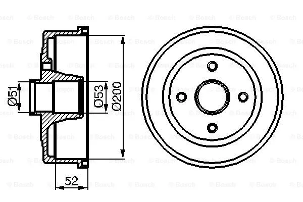 Brake Drum (0 986 477 135)