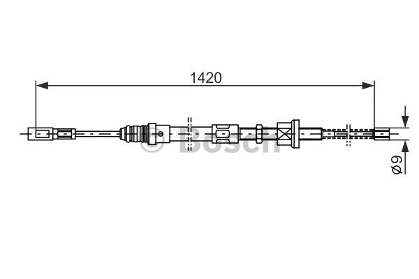 Cable Pull, parking brake (1 987 477 483)