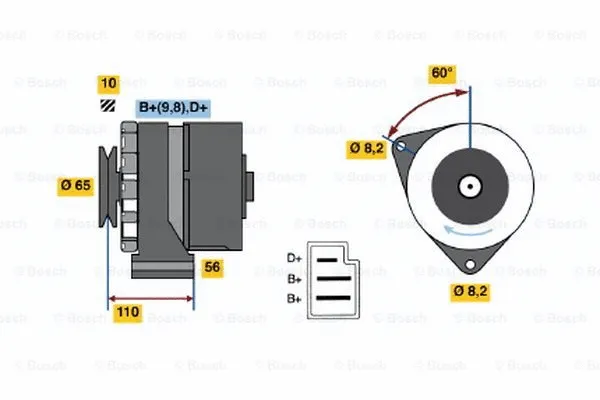 Alternator (0 986 034 040)
