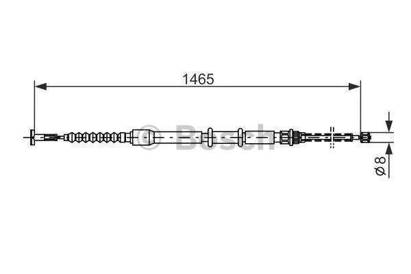 Cable Pull, parking brake (1 987 477 551)