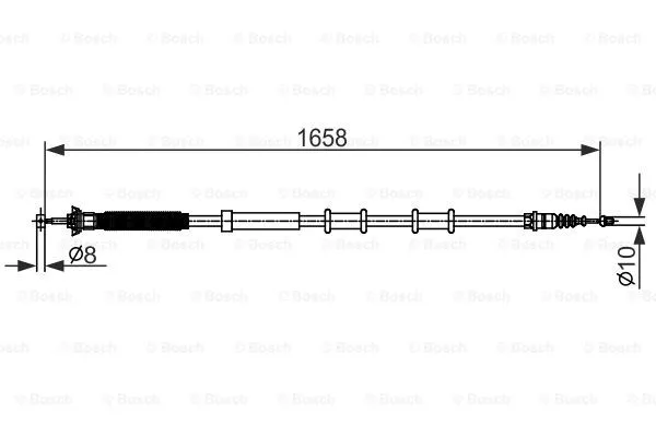 Cable Pull, parking brake (1 987 482 581)