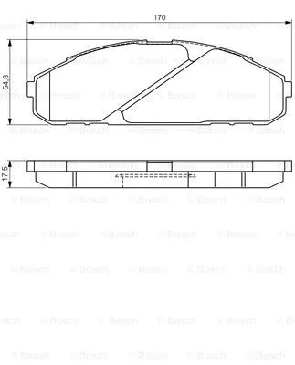 Brake Pad Set, disc brake (0 986 495 171)