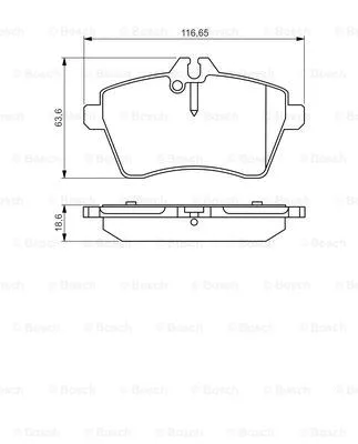 Brake Pad Set, disc brake (0 986 495 273)