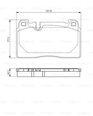 Brake Pad Set, disc brake (0 986 TB3 212)