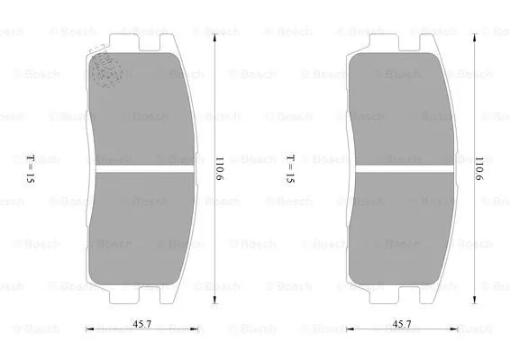 Brake Pad Set, disc brake (0 986 AB1 470)