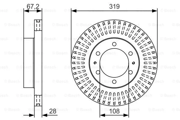 Brake Disc (0 986 479 T36)