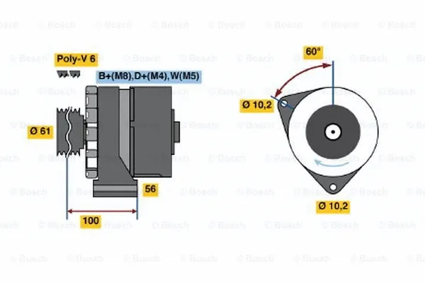 Alternator (0 120 469 853)