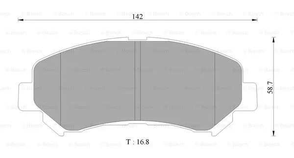 Brake Pad Set, disc brake (0 986 AB2 375)