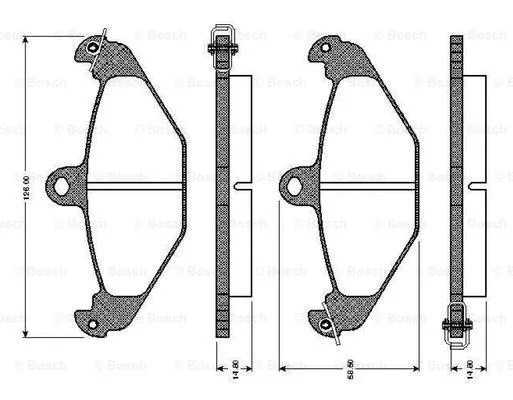 Brake Pad Set, disc brake (0 986 TB2 192)