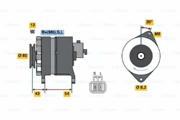 Alternator (0 986 042 311)