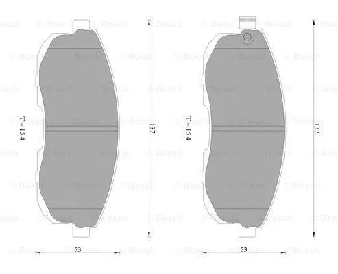 Brake Pad Set, disc brake (0 986 AB2 292)