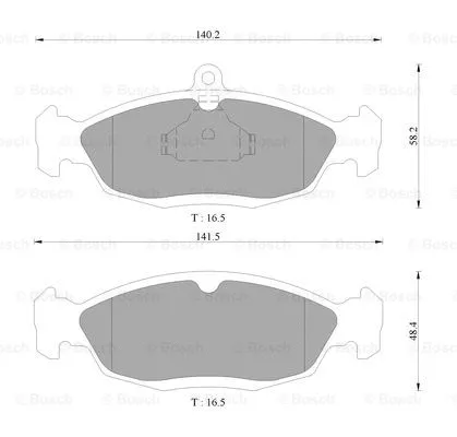 Brake Pad Set, disc brake (0 986 AB9 066)