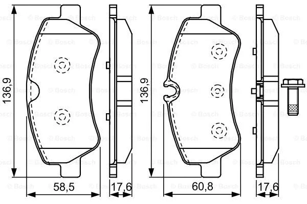 Brake Pad Set, disc brake (0 986 TB3 202)