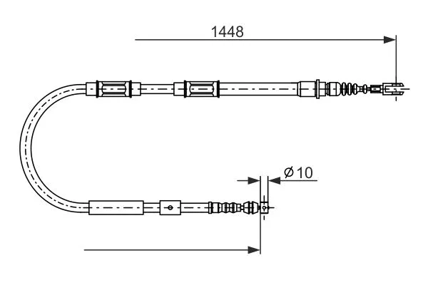 Cable Pull, parking brake (1 987 482 899)