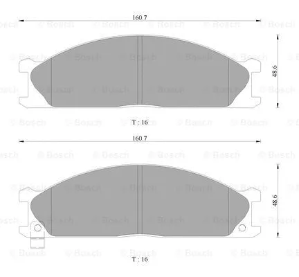 Brake Pad Set, disc brake (0 986 AB2 467)