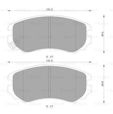 Brake Pad Set, disc brake (0 986 AB3 039)