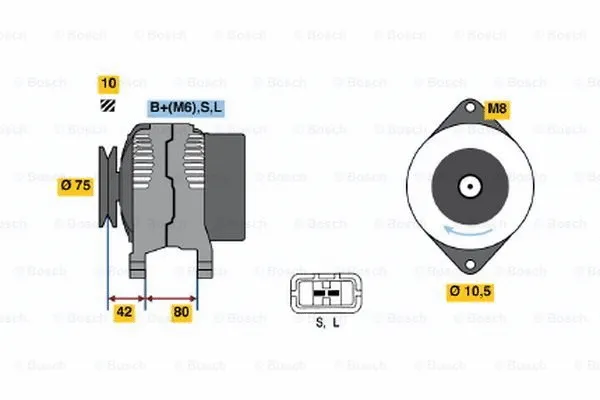 Alternator (0 123 115 011)