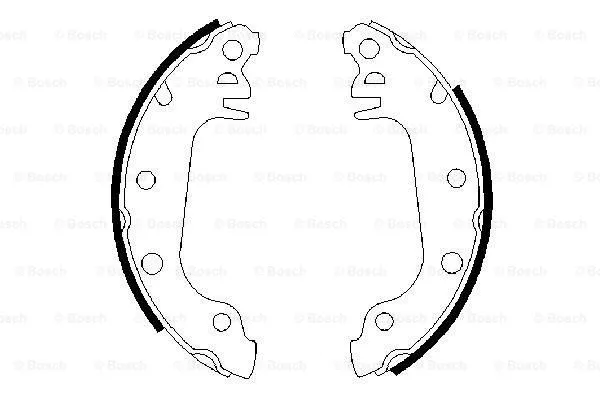 Brake Shoe Set (0 986 487 032)