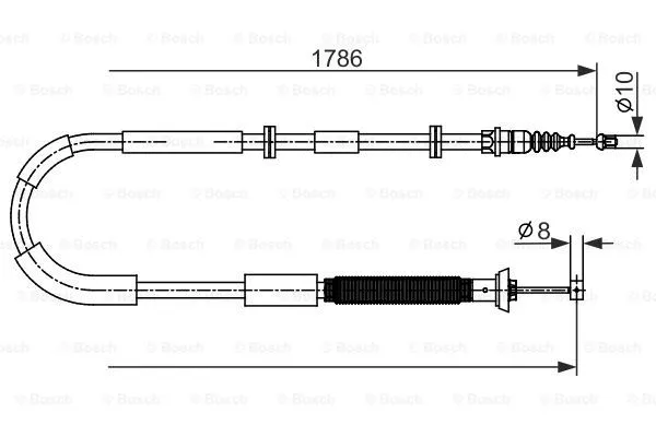 Cable Pull, parking brake (1 987 482 589)