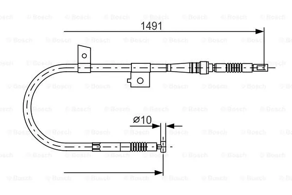 Cable Pull, parking brake (1 987 477 754)