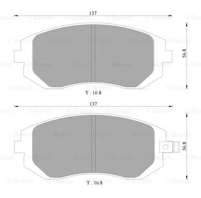 Brake Pad Set, disc brake (0 986 AB1 476)