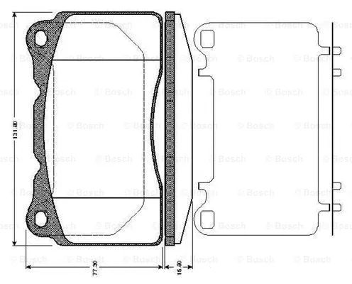 Brake Pad Set, disc brake (0 986 TB2 770)