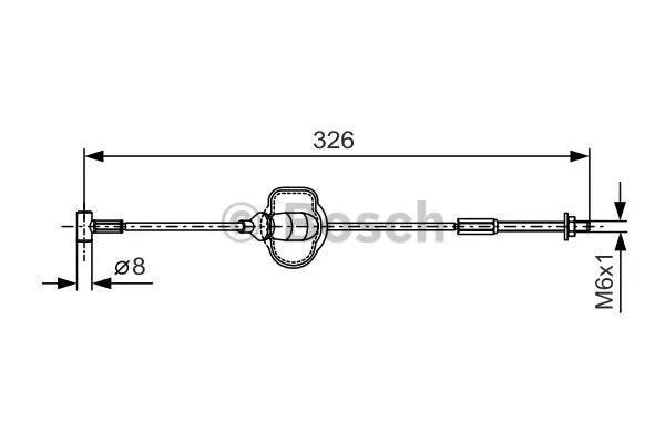 Cable Pull, parking brake (1 987 477 929)