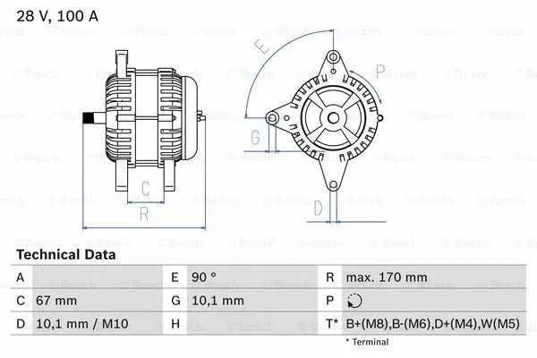 Alternator (0 986 084 180)
