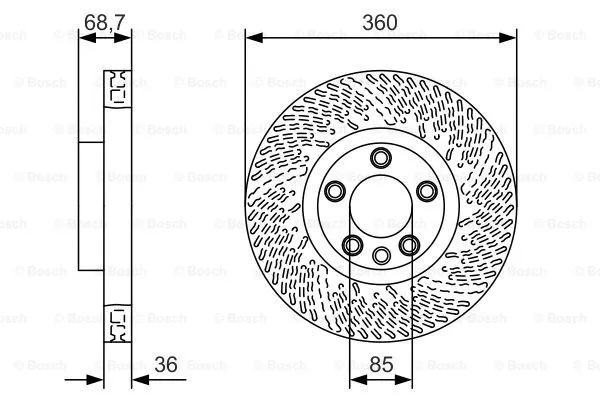 Brake Disc (0 986 479 B13)