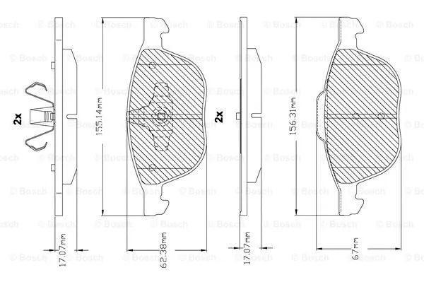 Brake Pad Set, disc brake (F 03B 150 143)