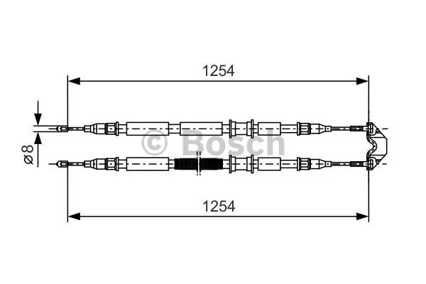 Cable Pull, parking brake (1 987 477 764)