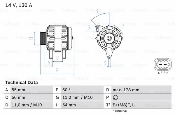 Alternator (0 986 083 120)